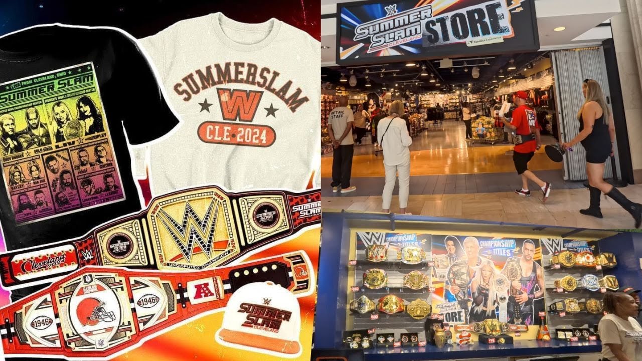 Exploring the WWE SummerSlam Store in Cleveland, Ohio!
