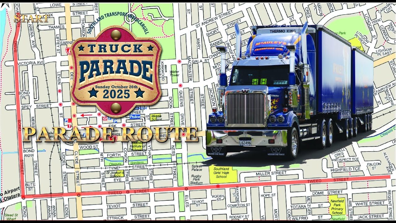 Invercargill truck parade 2025