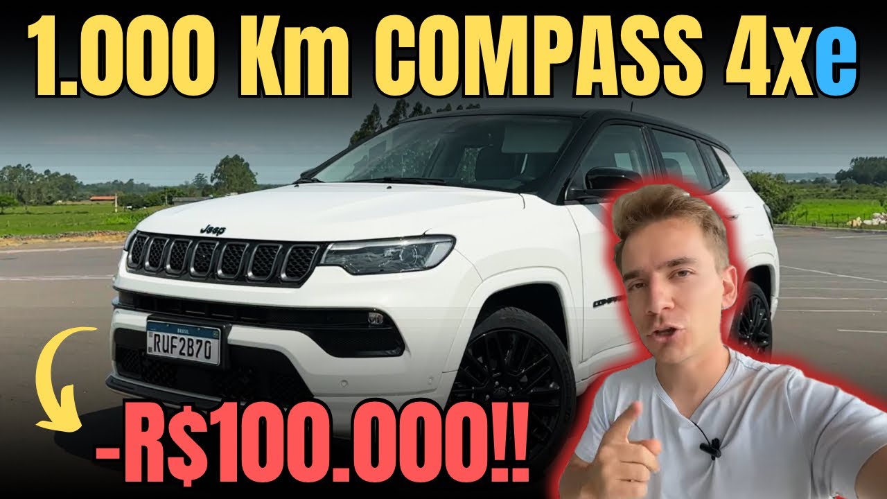 1.000 km de Jeep Compass Híbrido. 100 MIL REAIS de DESCONTO? A REVANCHE da JEEP contra os CHINESES