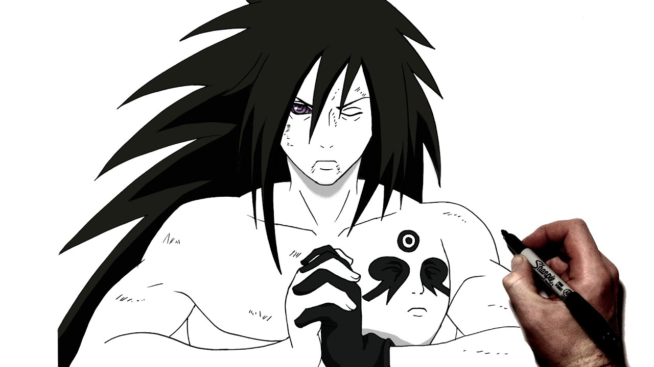 How To Draw Madara (Hashirama's Cells) | Step By Step | Naruto