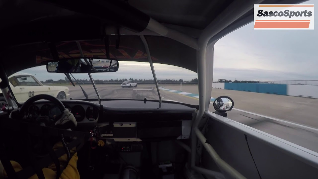 Sebring Classic 12 Hour onboard Porsche vs Mustang