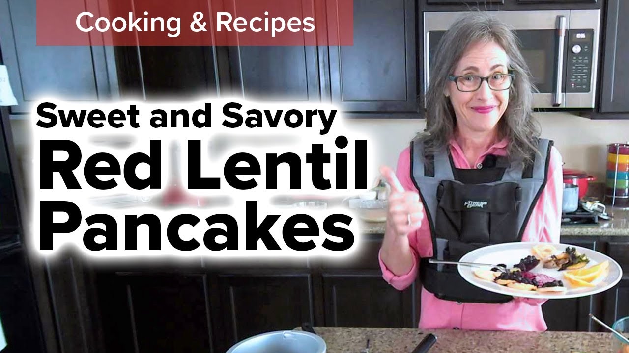 Savory and Sweet Red Lentil Pancakes 🥞 Just 2 Ingredients Needed!