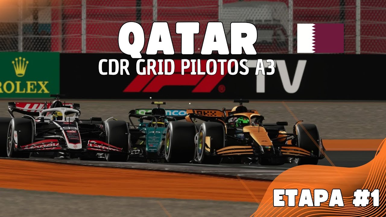 F1 24 - MUITAS DISPUTAS! - CDR Grid Pilotos A3 GP do Qatar etapa #1
