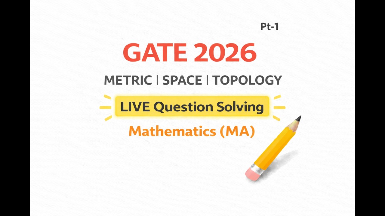 GATE 2026 METRIC | SPACE | TOPOLOGY Live Question Solving