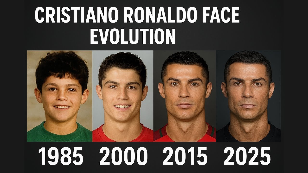 Cristiano Ronaldo Face Evolution (1 to 40 Years) | 1985&ndash;2025 Full Transformation Journey
