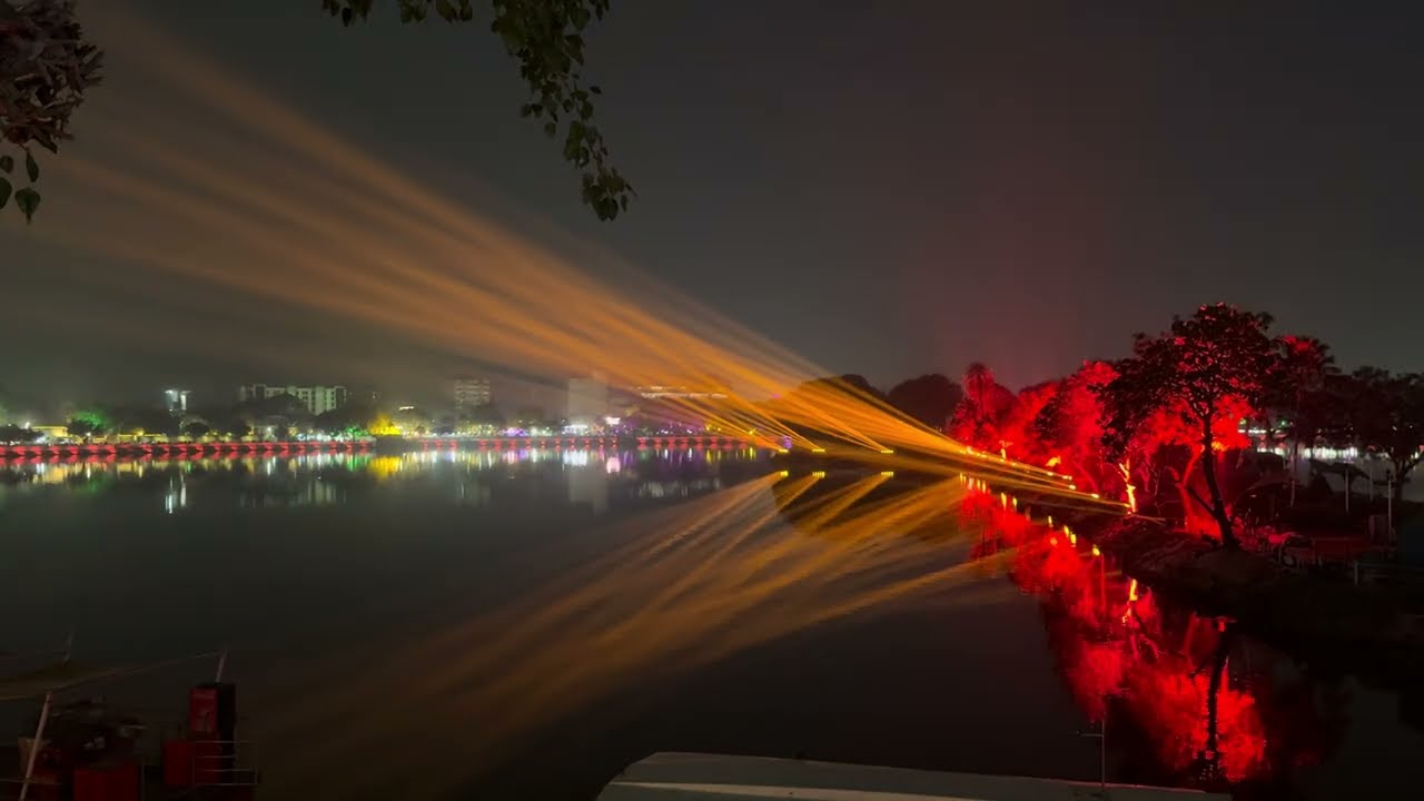Laser and Sound Show at Kankaria Lake Ahmedabad 🇮🇳 | Spectacular Night Show