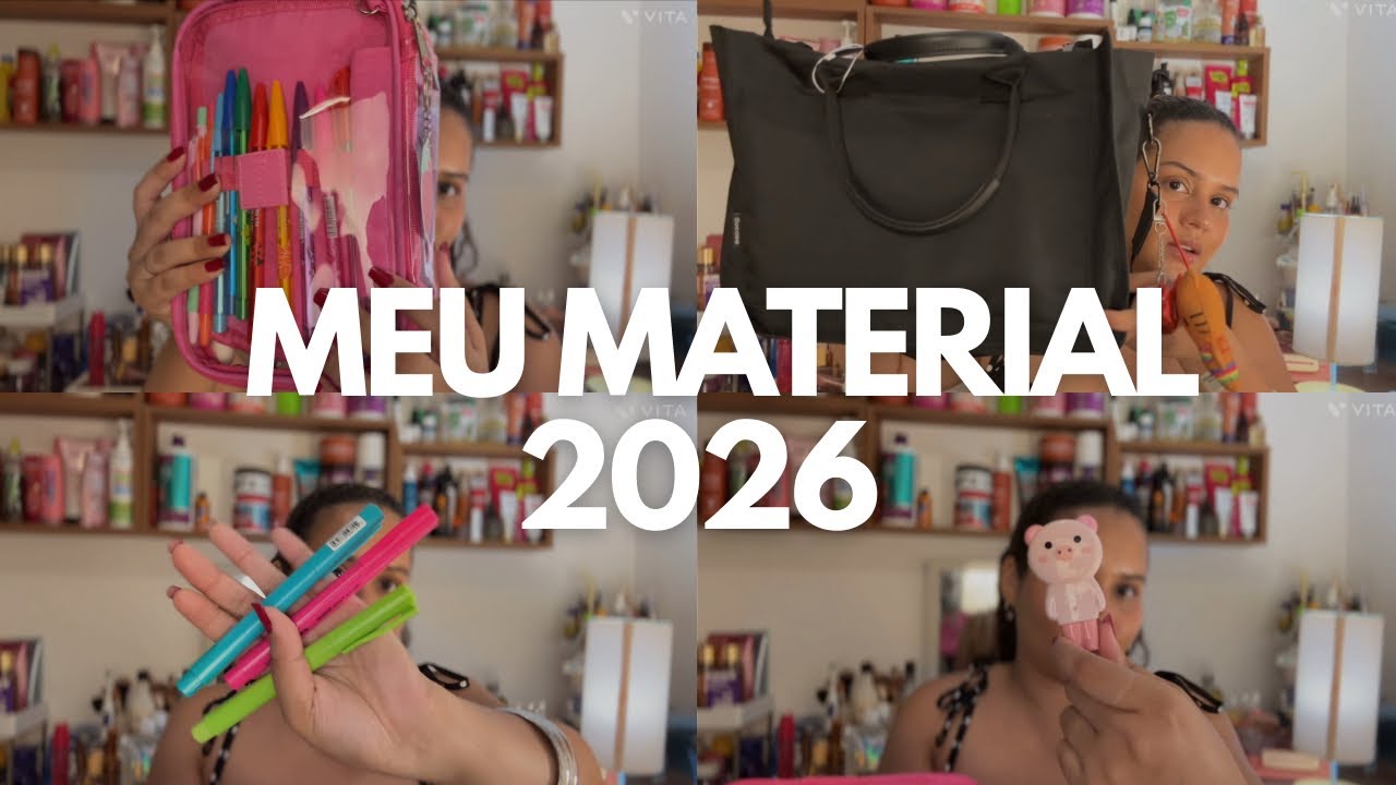 MEU MATERIAL ESCOLAR 2026 | faculdade 