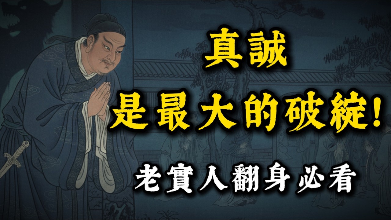 永遠不要對任何人太掏心掏肺！10個極度冷血的人性真相，徹底罵醒“老實人”！【頂級思維】