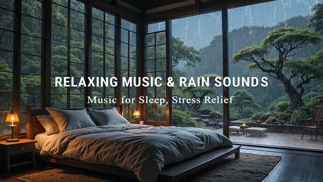 Soothing Piano & Rain Sounds for Sleeping | Deep Sleep Music for Mind & Body, Relaxation & Focus