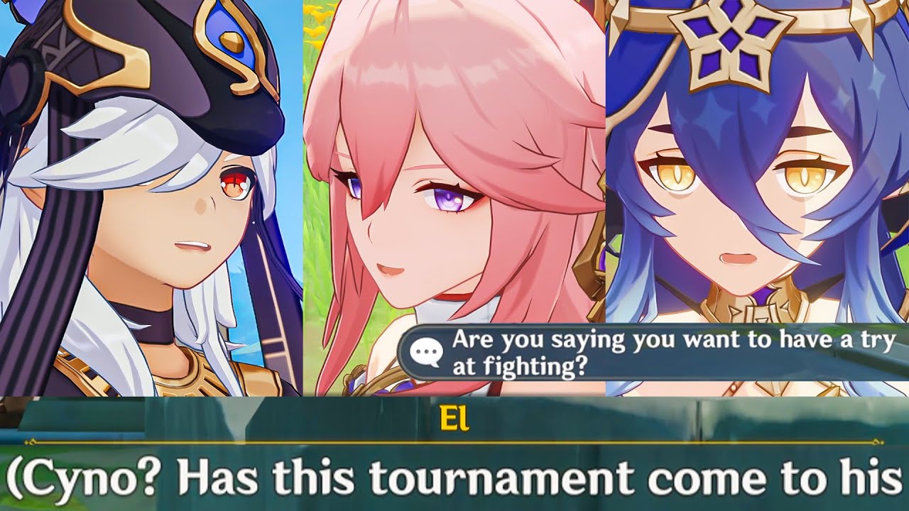 CYNO, LAYLA & YAE MIKO Sumeru Cutscene Genshin Impact