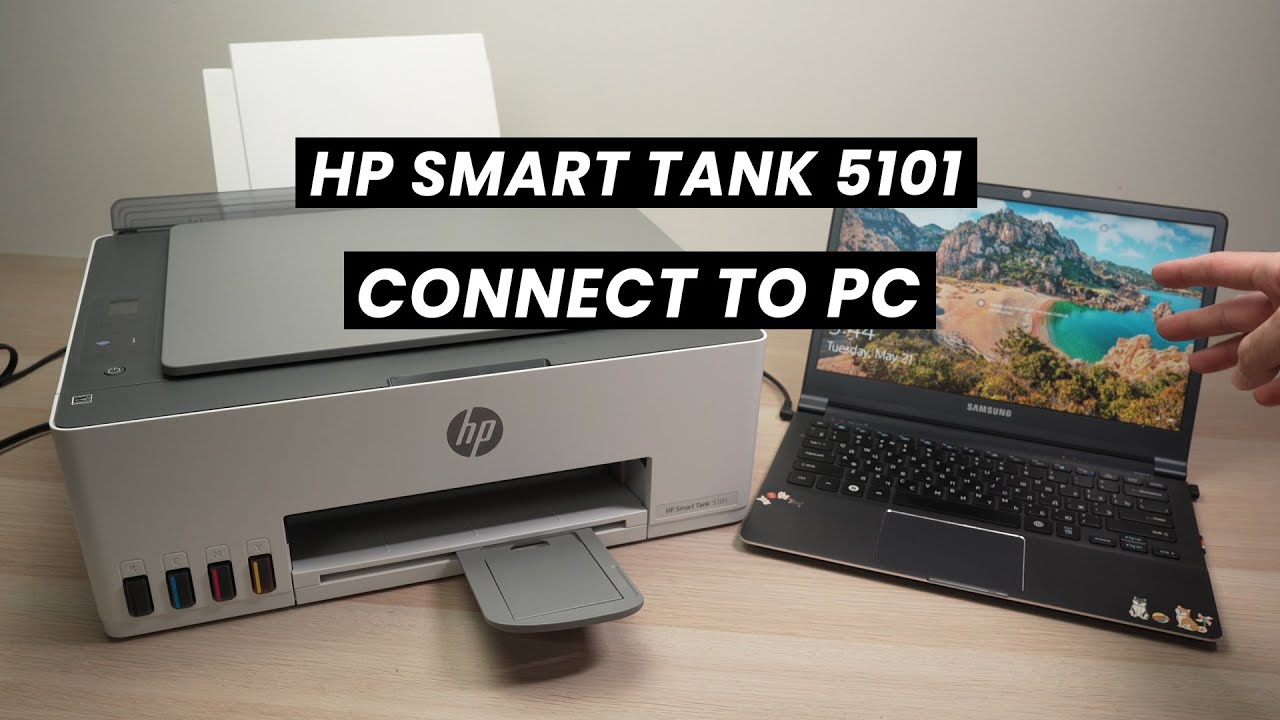 Как настроить принтер HP Smart Tank 5101 на ПК с помощью Wi-Fi