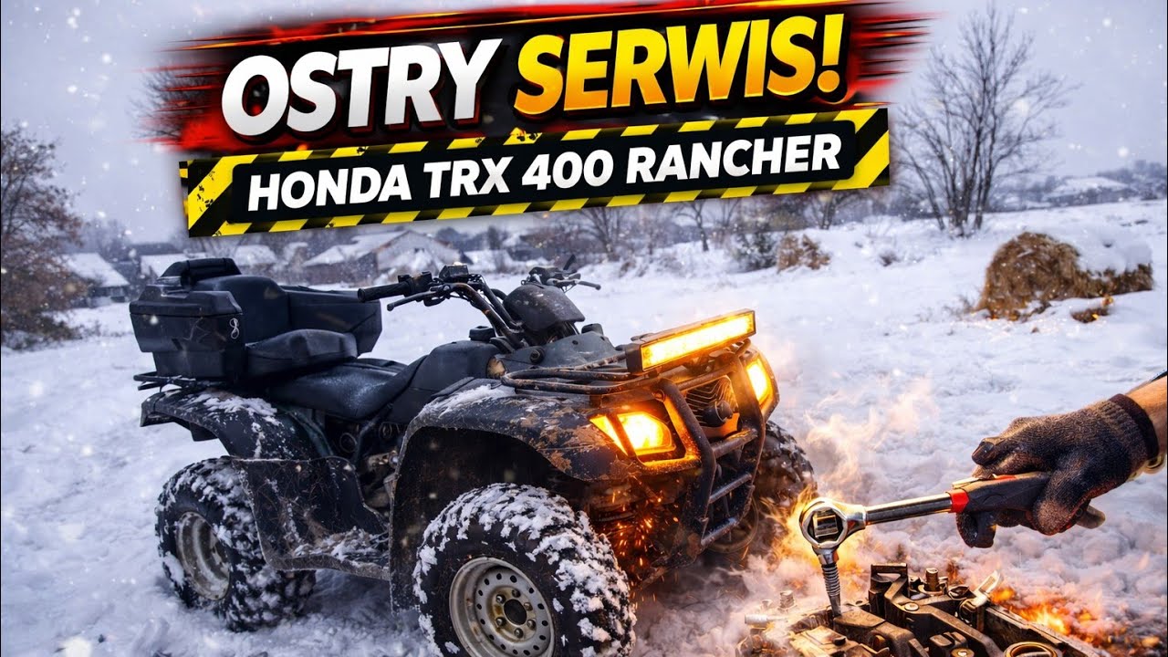 Zimowy wojownik czyli Quadzisz Honda TRX 400 Rancher 💥🔥