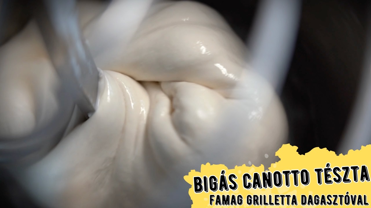 Nápolyi bigás pizzatészta gépi dagasztása 70% hidratációra, Famag Grilletta dagasztóval