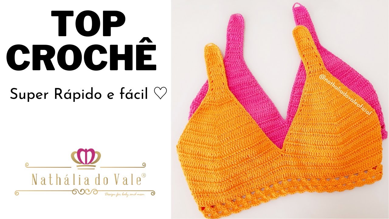 TOP DE CROCH&Ecirc; F&aacute;cil e R&aacute;pido de fazer!♡