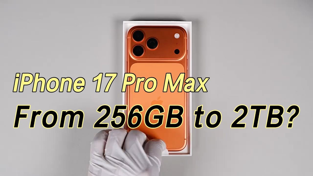 Upgrade iPhone 17 Pro Max from 256GB to 2TB?