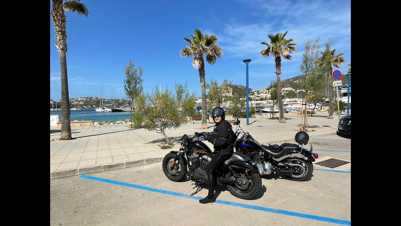 Mit der Harley on tour auf Mallorca