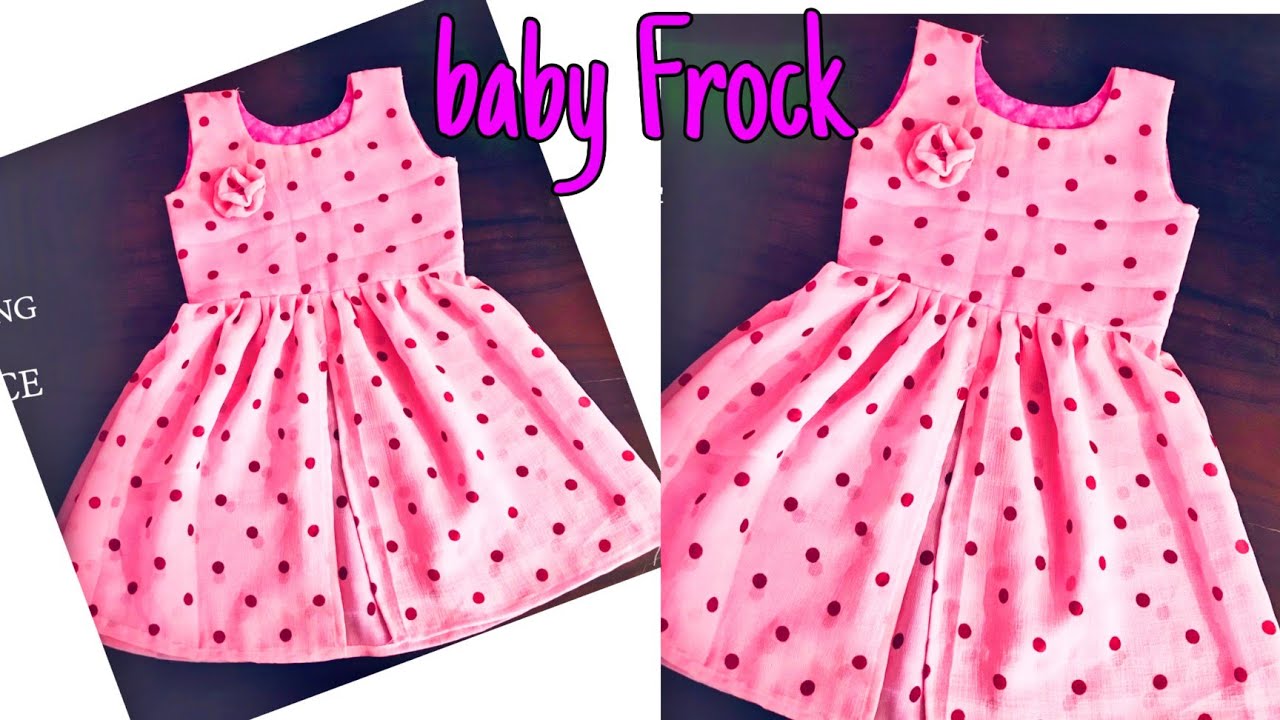 Baby Frock cutting and stitching||Diy Designer baby frock making from chiffon blouse piece|| #frock