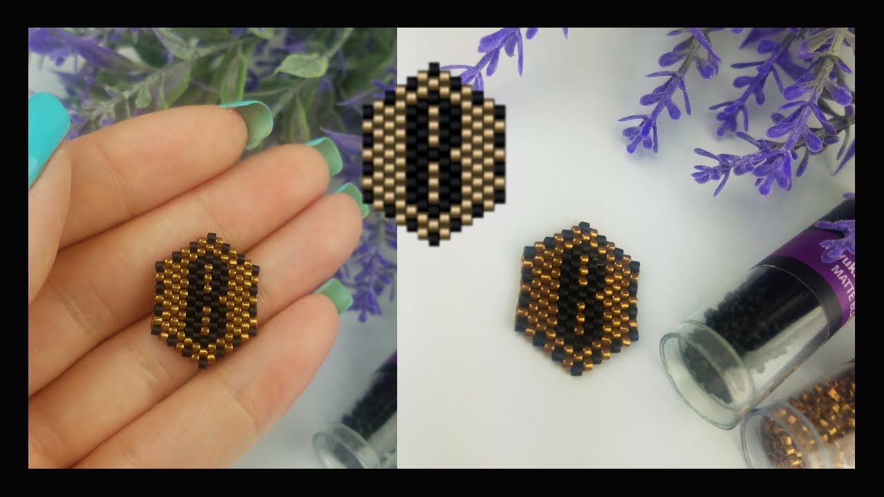 LETRA B /PEYOTE STITCH/LETRA B PARA ARETES, PULSERA O DIJE /B