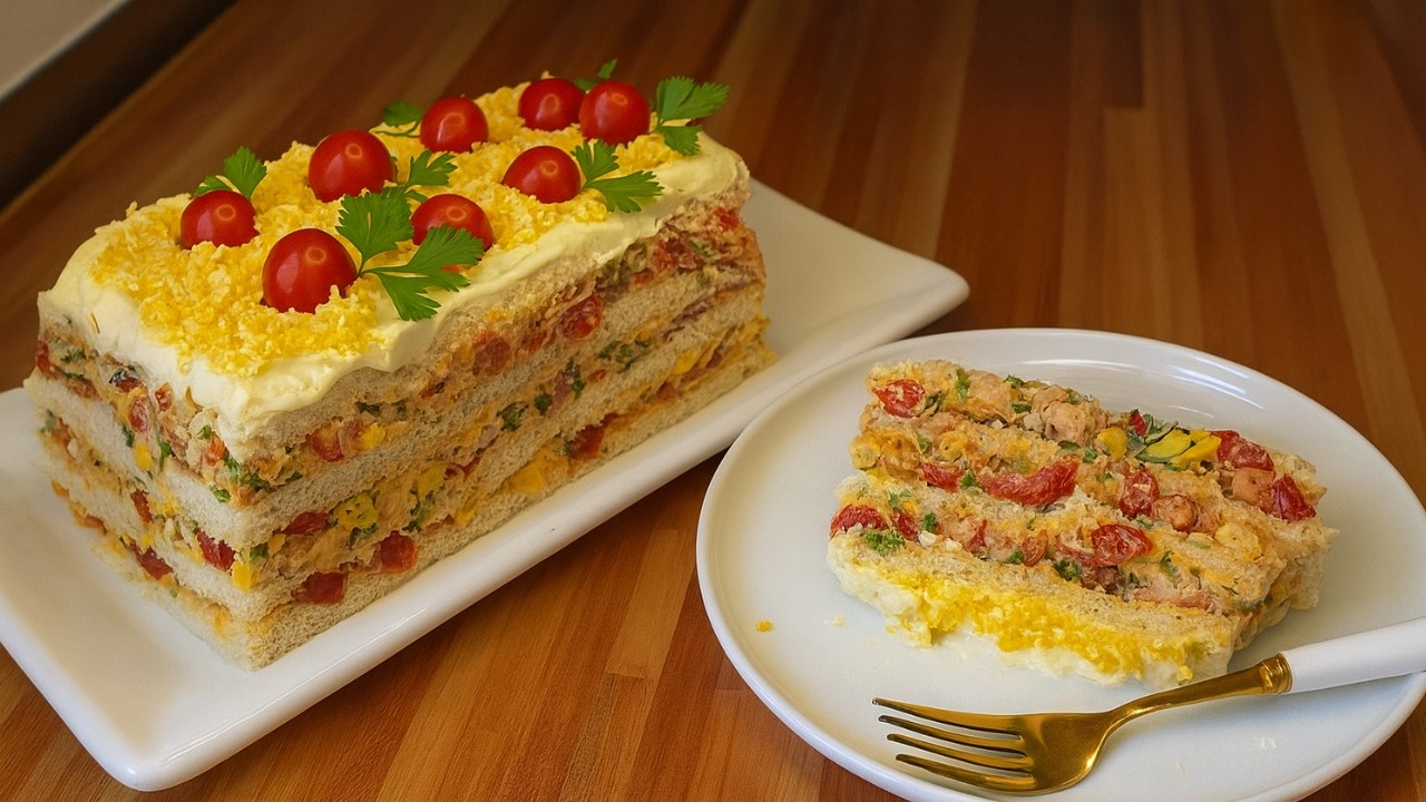 No Vas a Creer Qué Fácil Es Este Pastel Salado SIN Cocinar