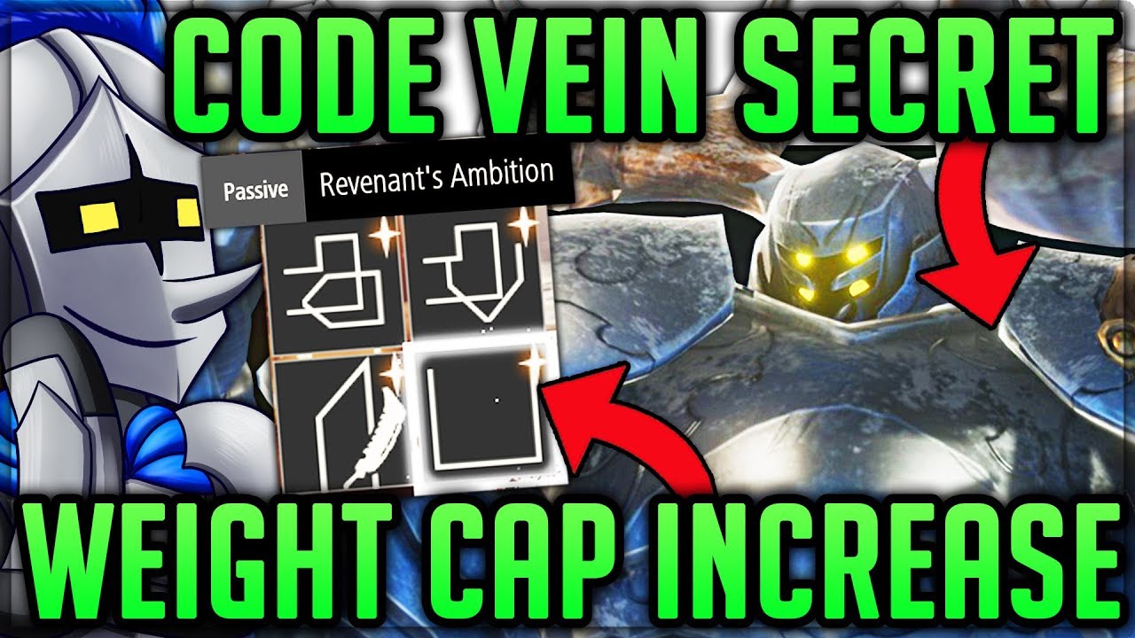 Easily Increase Weight Limit on ALL Builds/Codes - Code Vein! (Secret Boss Ending) #codevein