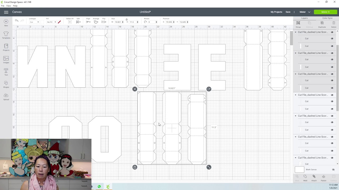 DIY How to Resize 3D Letters - Cricut Design Space Tutorial.