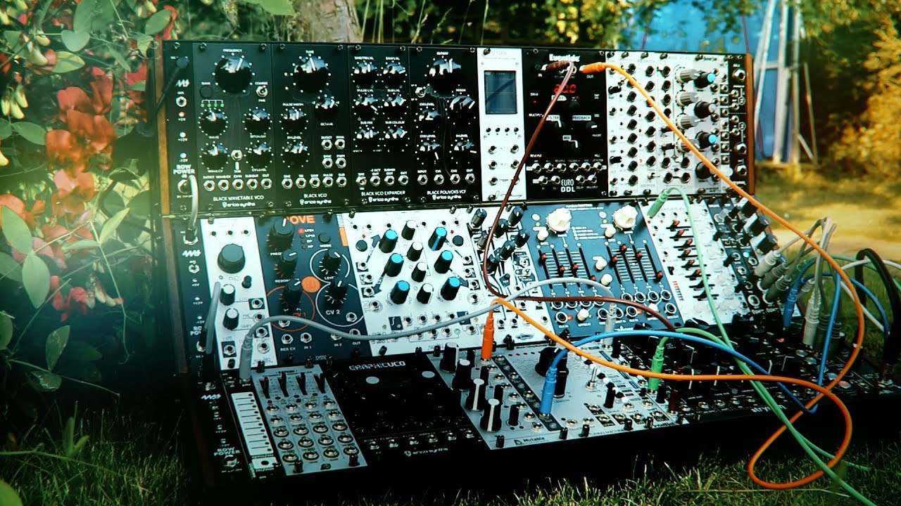 Ambient patch featuring 2HP Pluck and Eventide Euro DDL