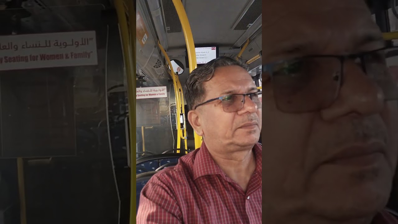 Traveling ghobra to Bowsher metro bus in Muscat Oman 