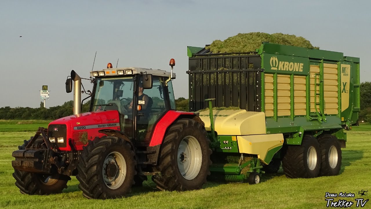 Grass silage 2020 | Massey Ferguson 6290 + Krone MX 330GL XL | PURE SOUND | Gras oprapen | Nijkerk