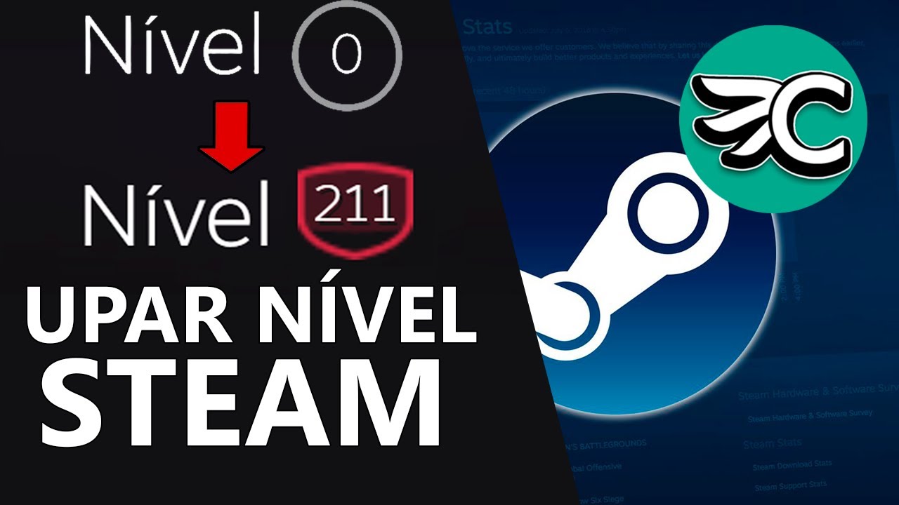 Como upar seu NÍVEL na STEAM de GRAÇA!