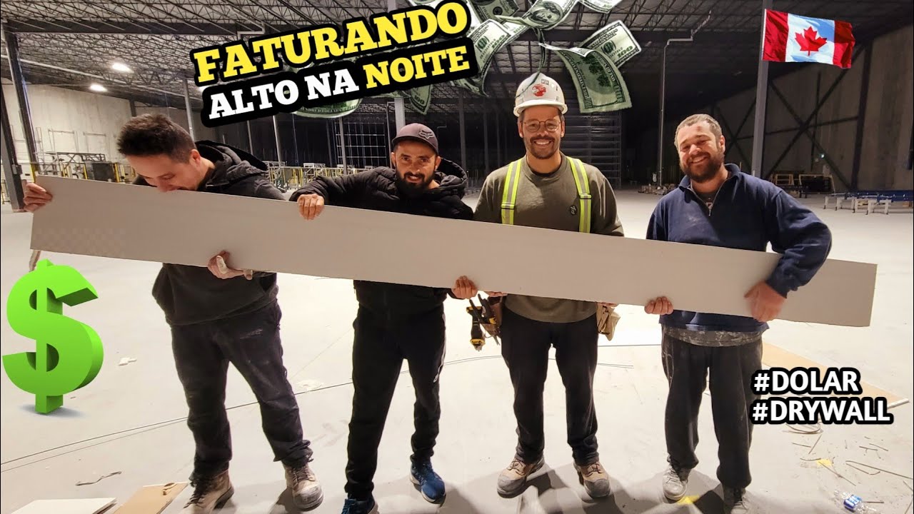 Comecei ganhando $20 dólares por hora e hoje? Drywall no Canadá para iniciantes / construção civil