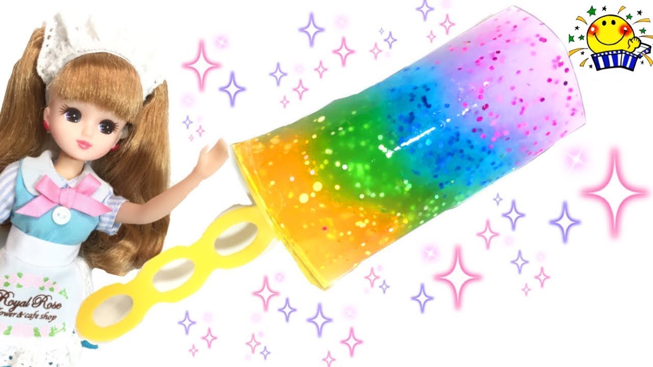 【スライムアイス🧊】リカちゃんとメルちゃんで料理対決しよう★
