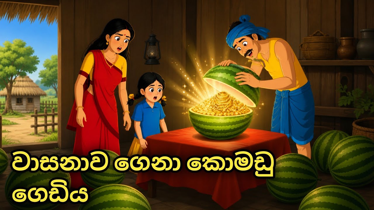 වාසනාව ගෙනා කොමඩු ගෙඩිය..හිත හොදනමි කවදාවත් වරදින් නෑ..sinhala cartoon..#sinhalacartoon #katun 