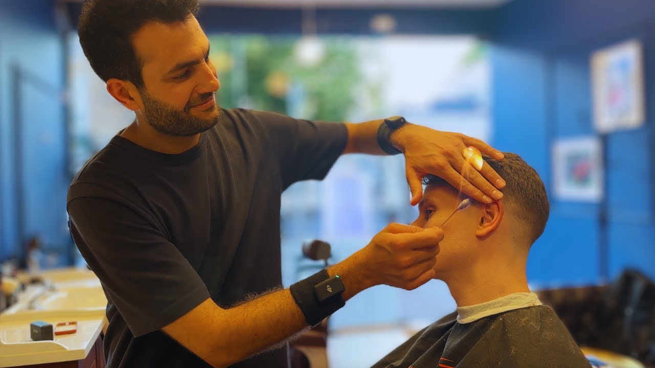 💈 Relaxing ASMR Haircut, Massage, Styling - Traditional Turkish Barber 💈