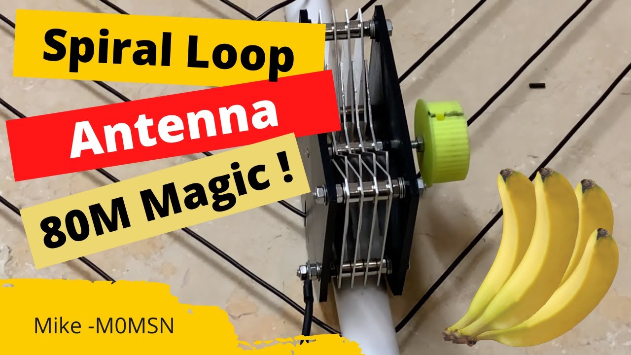 HAM RADIO: FINISHED 80M Band Wire Spiral Loop - Magnetic Loop, Small Gardens,