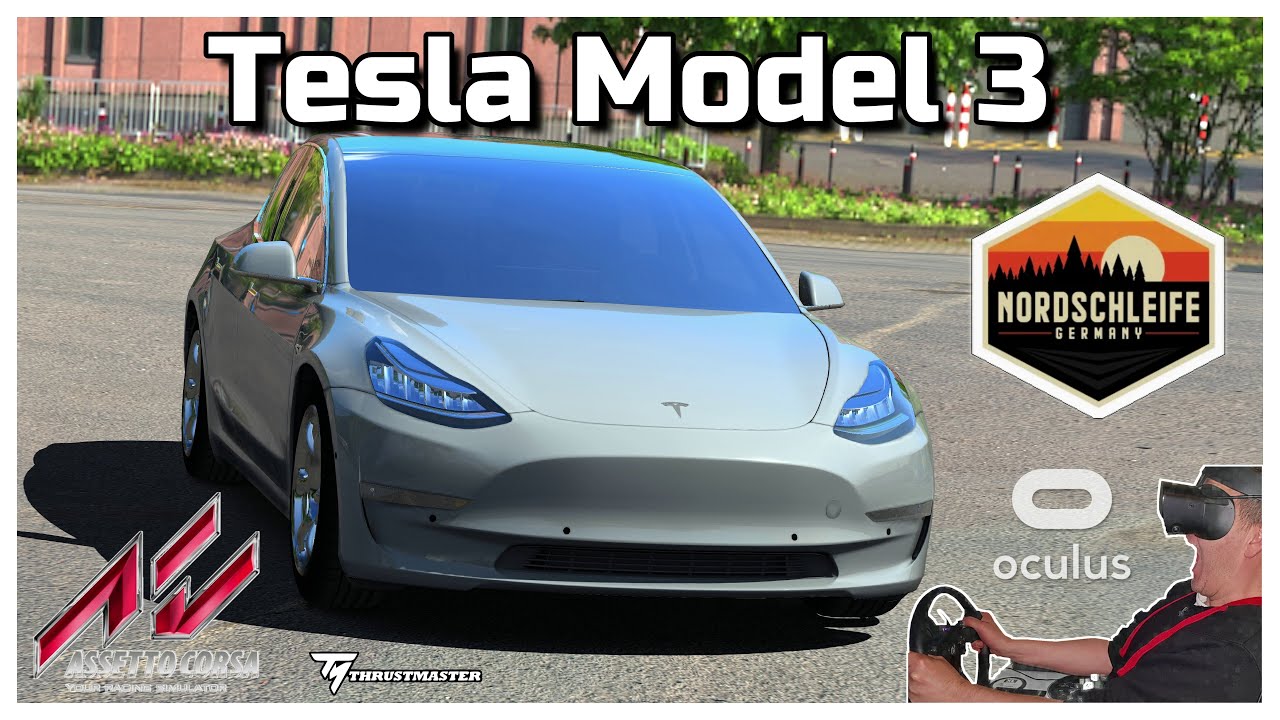 Tesla Model 3 - Leader Board Lap Time @ Nordschleife in VR | Assetto Corsa in Virtual Reality