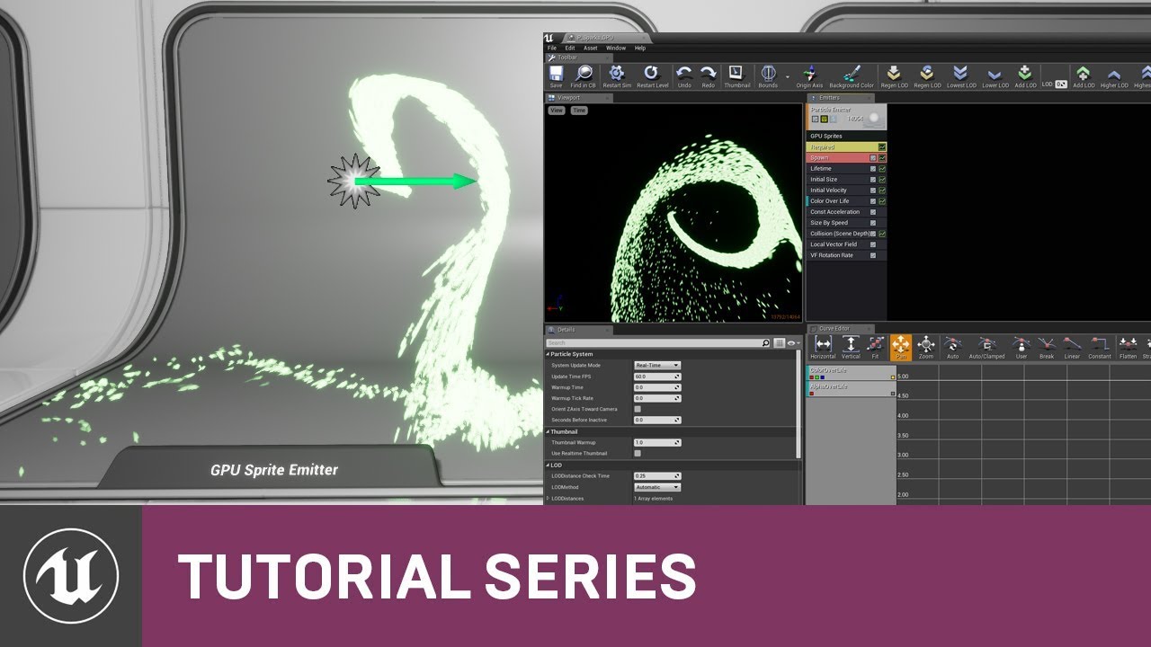 Intro to Cascade: Creating a GPU Sprite Emitter | 05 | v4.2 Tutorial Series | Unreal Engine