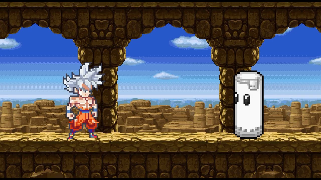 Goku Beats a Sandbag (Practice) | Stick Nodes Pro