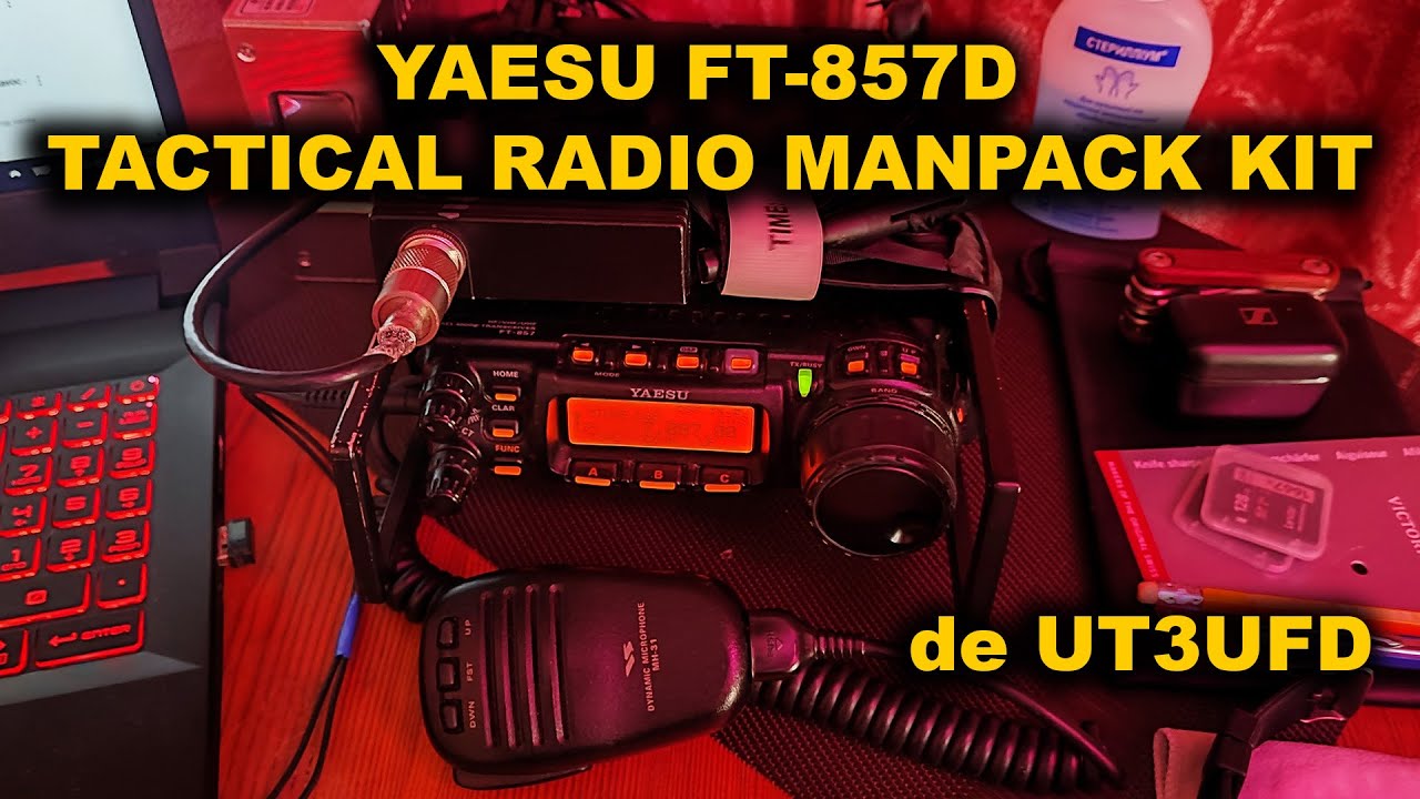 YAESU FT-857D de UT3UFD Tactical Radio Manpack Kit (Military-Style HAM Radio)