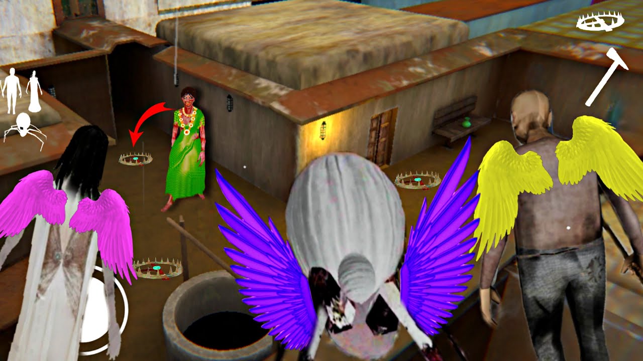 PLAYING AS FLYING ANGELINA SPIDER , GRANDPA AND SLENDRINA IN KAMLA MOBILE 