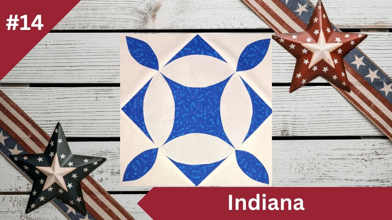 Indiana Quilt Block | 50 States Quilt Series | Vintage to Modern Quilting Tutorial