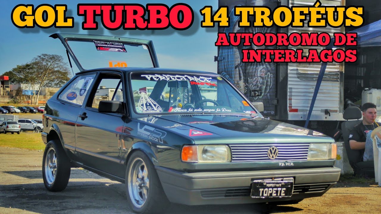 GOL TURBO  - ESSE CARRO JÁ GANHOU 14 TROFÉUS EM INTERLAGOS - #cipullas #arrancada #turbo #interlagos