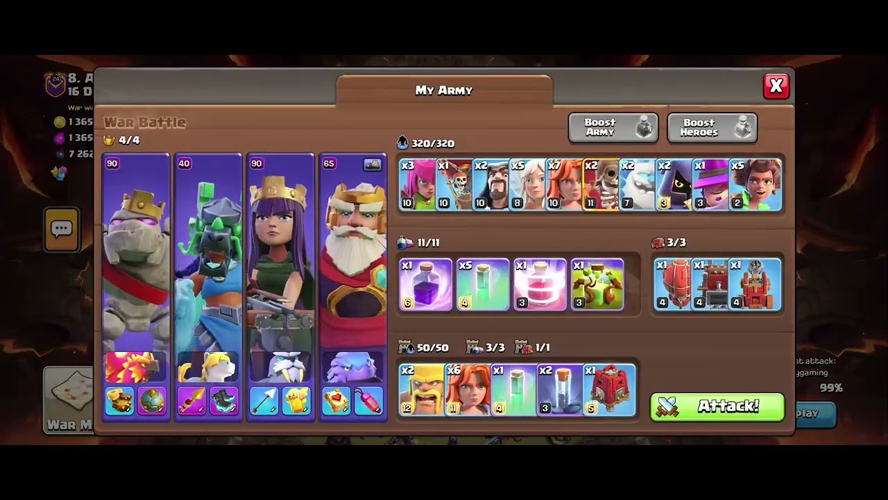 TH15 VS TH15 , AND TH15 VS TH18. Valkyrie rootriders th15 2 attacks in one army SOLID COMPOSITION! 