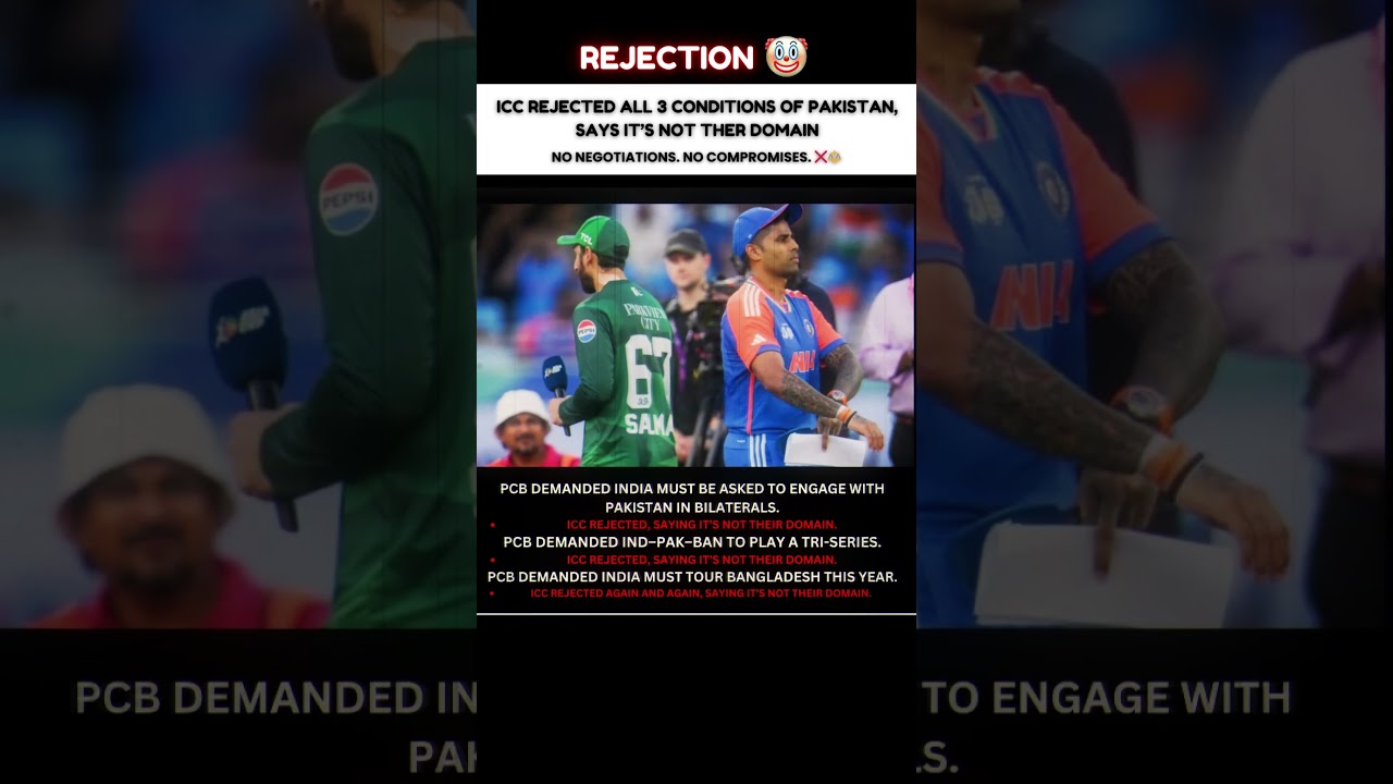 ICC rejects PCB&rsquo;s conditions, says issue beyond its authority 🚫😂