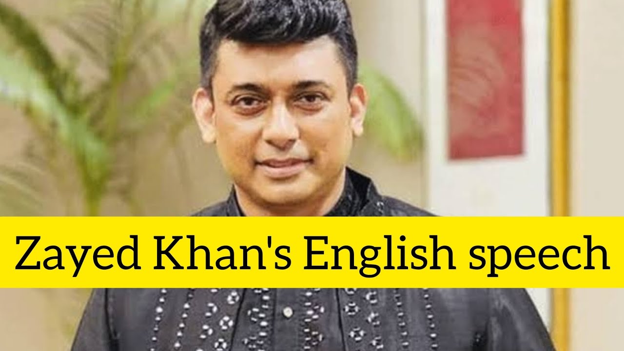 Zayed Khan's English speech l Zayed Khan l Super Hero