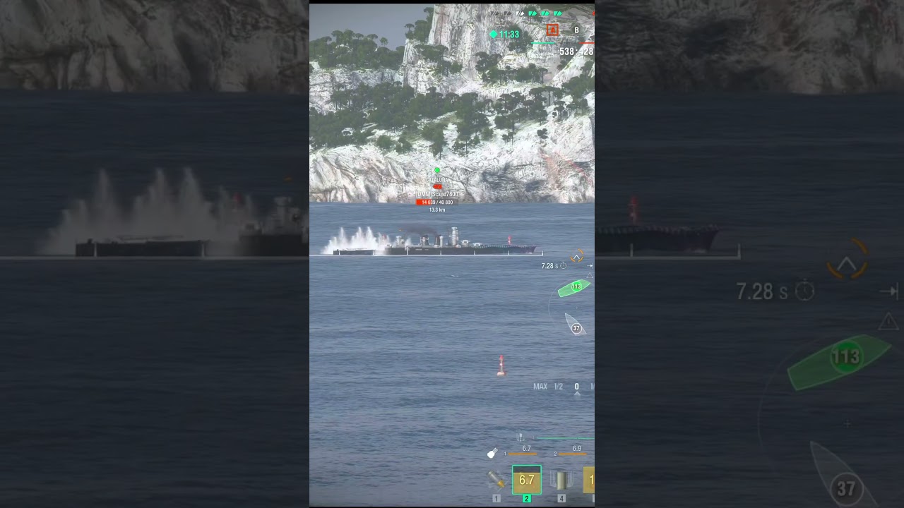 CATALUNA SMASHED AND OUT ;-) #worldofwarships #wows #shorts #subscribers #wargaming