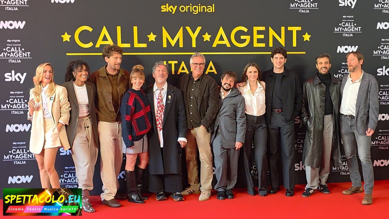 Call My Agent Italia 3 photocall Lastrico, Di Mauro, Drago, Lazzaro, Russo, Buratto, Saurino, Maupas
