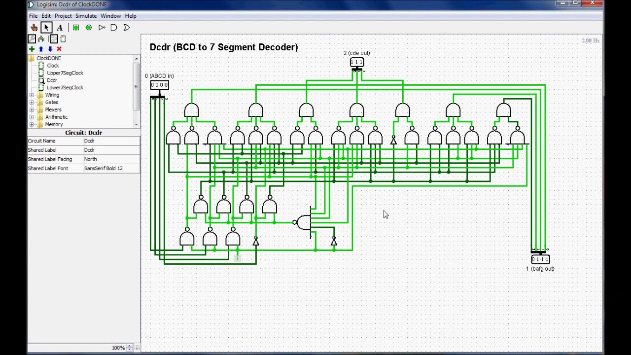 Logisim - Digital Clock