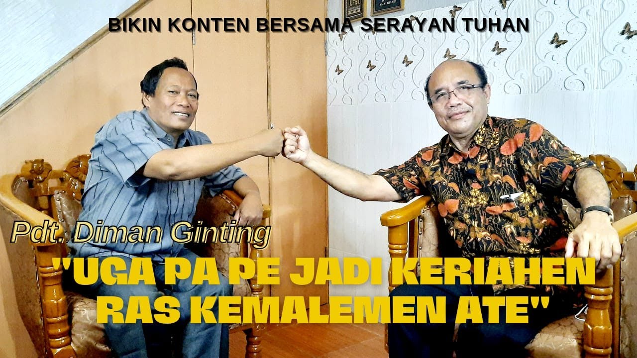 BELAJAR BANYAK HAL DARI PENDETA SENIOR GBKP - PDT. DIMAN GINTING