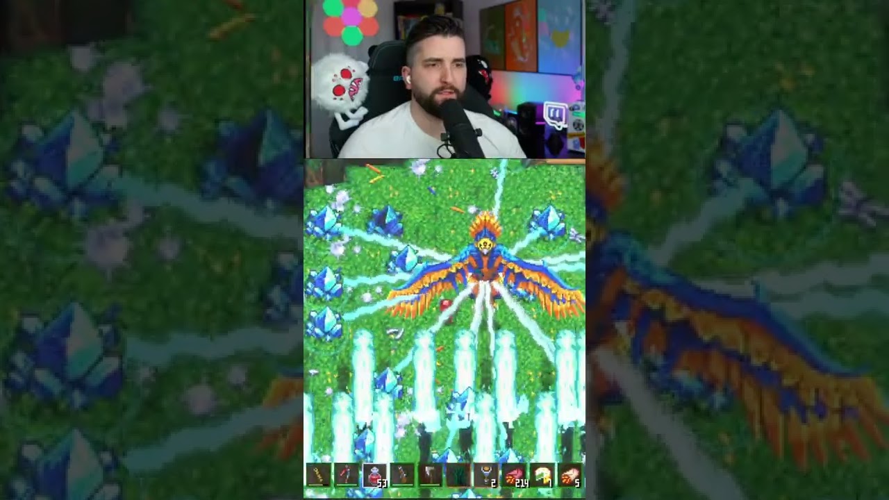 Core Keeper Bird Boss Death 1  - Azeos The Sky Titan Fight  - Core Keeper #shorts