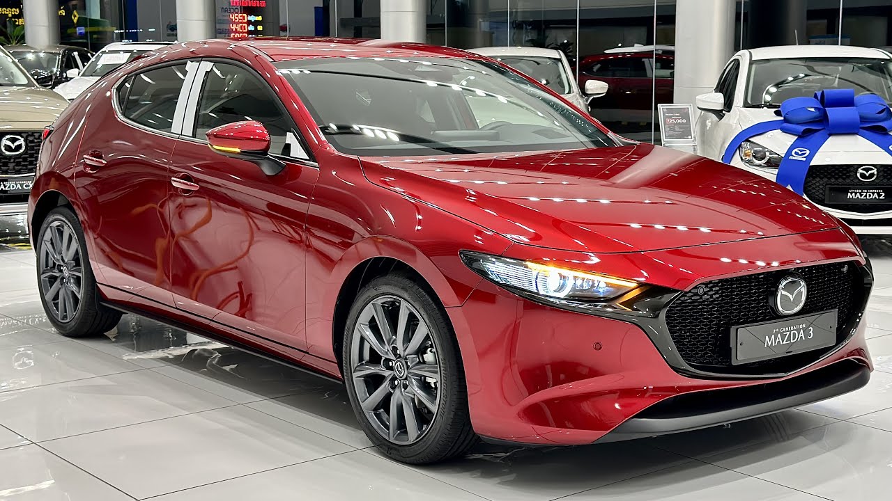NEW 2024 MAZDA 3 Hatchback - Red Color Hatchback | Exterior and Interior Details
